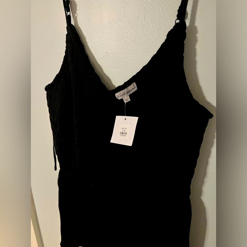 Black pleplum tank - NEW